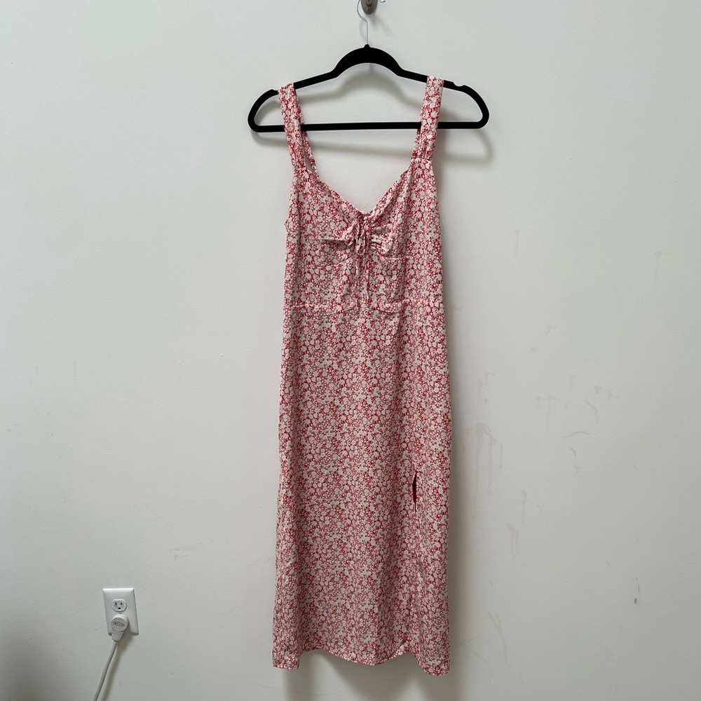 Abercrombie & Fitch Floral Midi Dress Medium TALL